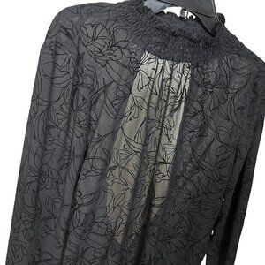 MinkPink Black Elegant Open Back Black Blouse - S